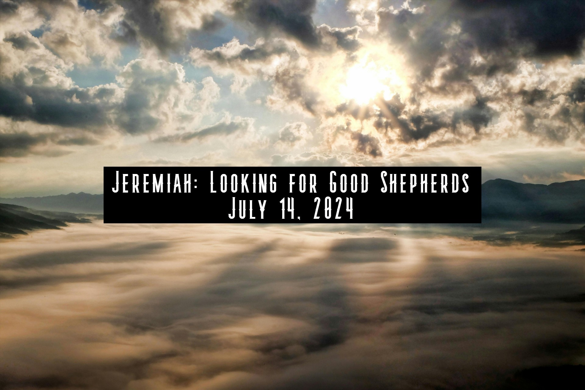 Jeremiah: Looking for Good Shepherds