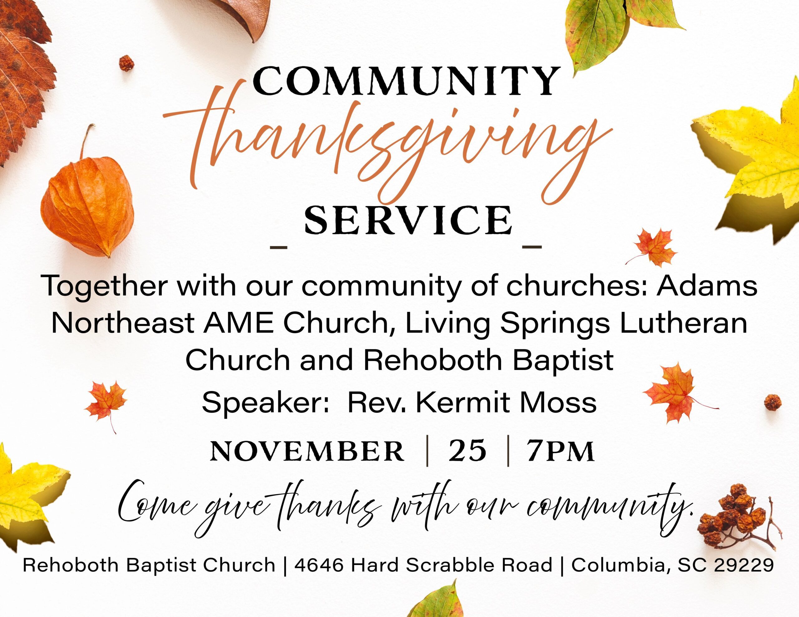 Community Thanksgiving Service