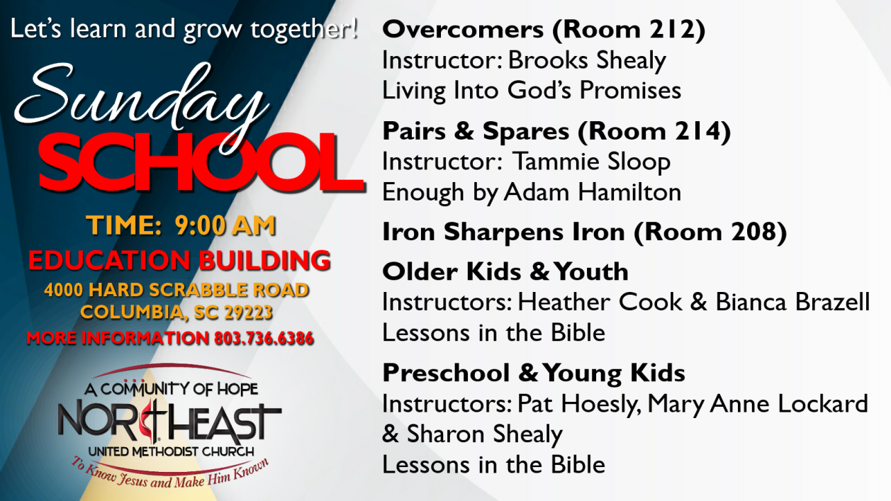 Sunday School September 4, 2025