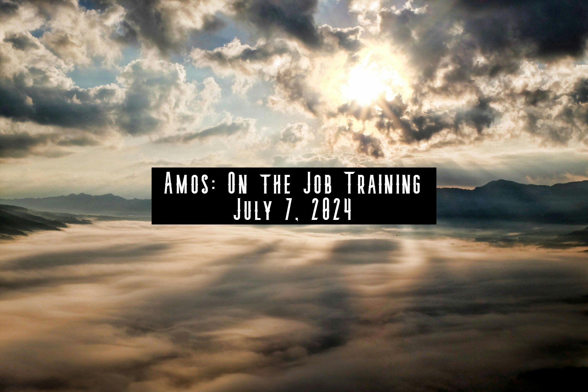 Amos: On the Job Training